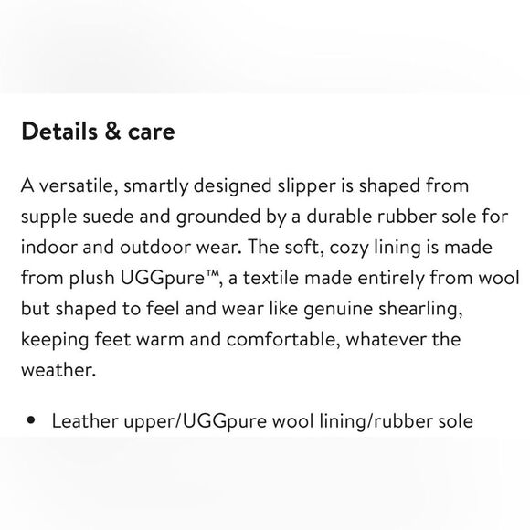 UGG Grey Suede Loafers Leather Cozy Slippers Inside Outside Unisex Sz 4 Eu 36 - Picture 9 of 9